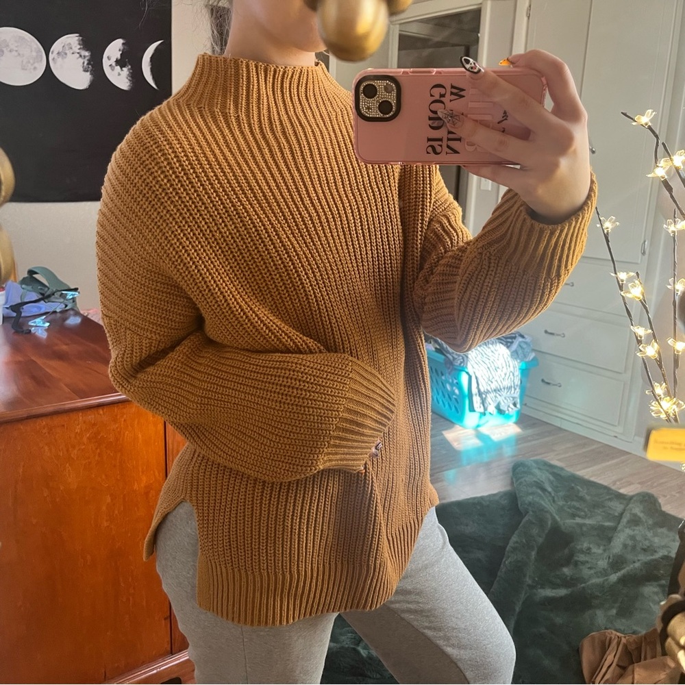 Cupcakes & Cashmere Camel Knit Sweater